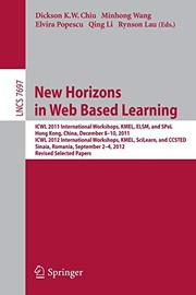 Cover of New Horizons in Web Based Learning by Dickson K.W. Chiu