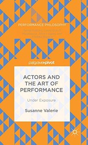 Front cover of Actors and the Art of Performance by Susanne Granzer