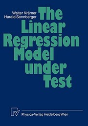 Cover of The linear regression model under test by Walter Krämer