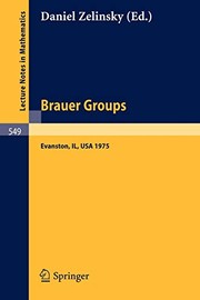 Cover of Brauer Groups by Daniel Zelinsky