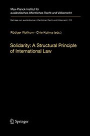 Cover of Solidarity by Rüdiger Wolfrum