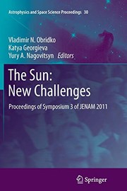 Front cover of The Sun : New Challenges by Vladimir N. Obridko