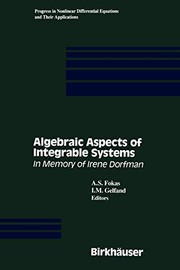 Front cover of Algebraic Aspects of Integrable Systems by A. S. Fokas I. M. Gelfand