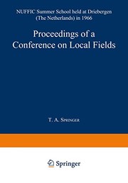 Front cover of Proceedings of a Conference on Local Fields by T. A. Springer