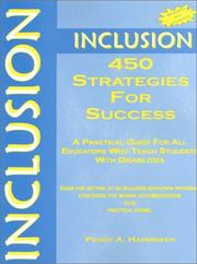 Front cover of Inclusion : 450 strategies for success by Peggy A. Hammeken