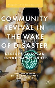 Cover of Community Revival in the Wake of Disaster by Virgil Henry Storr