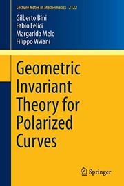 Front cover of Geometric Invariant Theory for Polarized Curves by Gilberto Bini