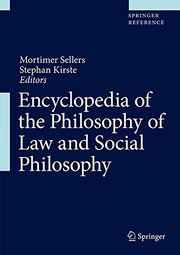 Cover of Encyclopedia of the Philosophy of Law and Social Philosophy by Mortimer Sellers
