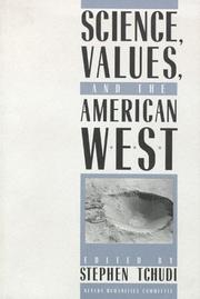Front cover of Science, values, and the American West by Stephen Tchudi