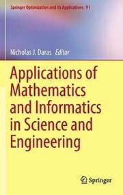 Front cover of Applications of Mathematics and Informatics in Science and Engineering by Nicholas J. Daras