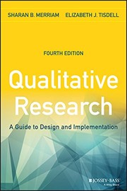 Cover of Qualitative Research by Sharan B. Merriam