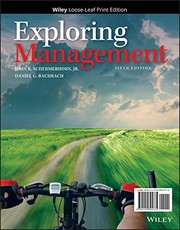 Cover of Exploring Management by John R. Schermerhorn Jr.
