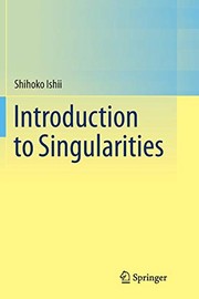 Cover of Introduction to Singularities by Shihoko Ishii