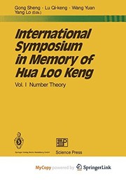 Front cover of International Symposium in Memory of Hua Loo Keng by Sheng Gong
