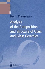Cover of Analysis of the Composition and Structure of Glass and Glass Ceramics by Hans Bach