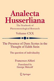 Front cover of The Presence of Duns Scotus in the Thought of Edith Stein by Francesco Alfieri