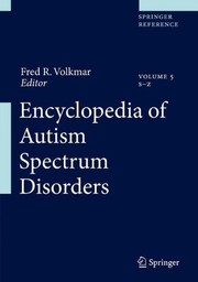 Cover of Encyclopedia of Autism Spectrum Disorders by Fred R. Volkmar