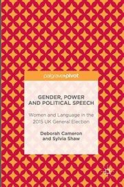 Front cover of Gender, Power and Political Speech by Deborah Cameron