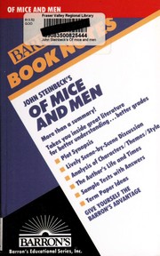 Front cover of John Steinbeck's Of Mice and Men by Michael Goodman