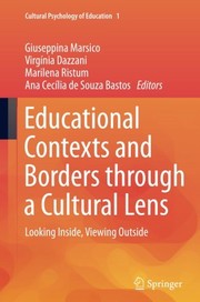 Front cover of Educational Contexts and Borders through a Cultural Lens by Giuseppina Marsico