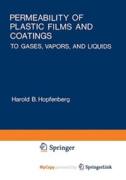Front cover of Permeability of Plastic Films and Coatings by Harold Hopfenberg