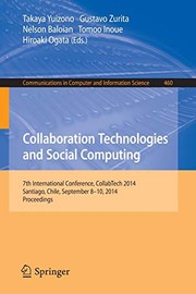Cover of Collaboration Technologies and Social Computing by Takaya Yuizono