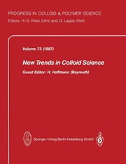 Cover of New Trends in Colloid Science by H. Hoffmann