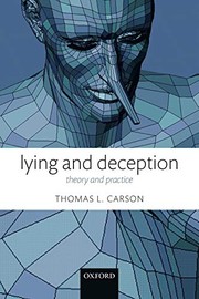 Cover of Lying and Deception by Thomas L. Carson