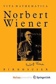 Front cover of Norbert Wiener 1894-1964 by Pesi R. Masani