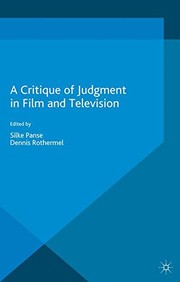 Front cover of A Critique of Judgment in Film and Television by S. Panse
