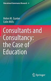 Front cover of Consultants and Consultancy by Helen M. Gunter