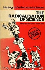 Front cover of The Radicalisation of science by Hilary Rose