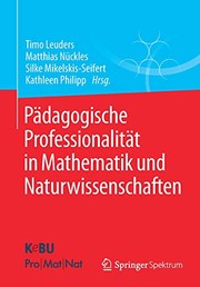 Front cover of Pädagogische Professionalität in Mathematik und Naturwissenschaften by Timo Leuders
