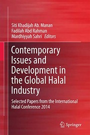 Front cover of Contemporary Issues and Development in the Global Halal Industry by Siti Khadijah Ab. Manan