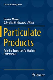 Cover of Particulate Products by Henk G. Merkus
