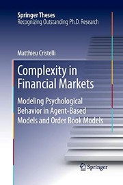Cover of Complexity in Financial Markets by Matthieu Cristelli