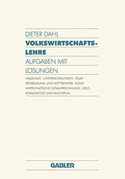 Cover of Volkswirtschaftslehre by Dieter Dahl