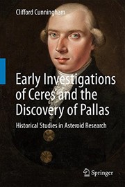 Front cover of Early Investigations of Ceres and the Discovery of Pallas by Clifford Cunningham