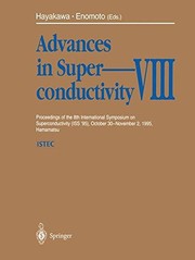 Front cover of Advances in Superconductivity VIII by Hisao Hayakawa