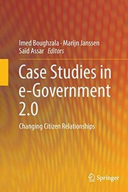 Cover of Case Studies in e-Government 2.0 by Imed Boughzala