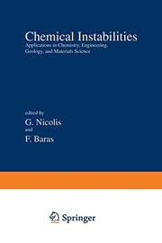 Cover of Chemical Instabilities by Grégoire Nicolis