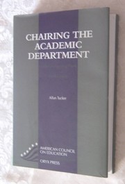 Front cover of Chairing the academic department by Allan Tucker