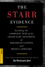 Cover of The Starr evidence by Kenneth Starr