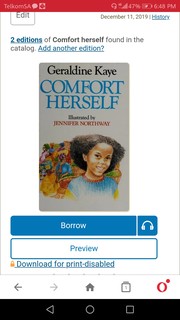 Cover of Comfort herself by Geraldine Kaye