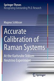 Front cover of Accurate Calibration of Raman Systems by Magnus Schlösser