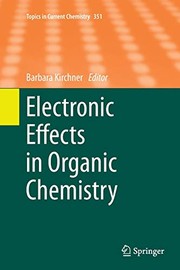 Front cover of Electronic Effects in Organic Chemistry by Barbara Kirchner