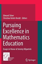 Front cover of Pursuing Excellence in Mathematics Education by Edward Silver