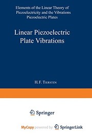 Cover of Linear piezoelectric plate vibrations by Henry Frank Tiersten
