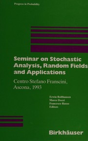 Cover of Seminar on Stochastic Analysis, Random Fields, and Applications by Seminar on Stochastic Analysis, Random Fields, and Applications (1993 Ascona, Switzerland)