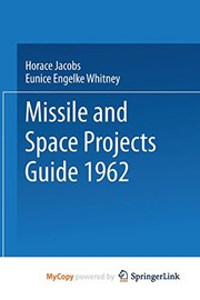 Cover of Missile and Space Projects Guide 1962 by Horace Jacobs